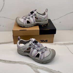 Kids Teva Unisex Manatee Sandal Purple Impression, Size 1